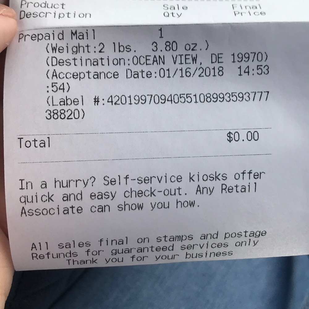 Shipping confirmation - boots